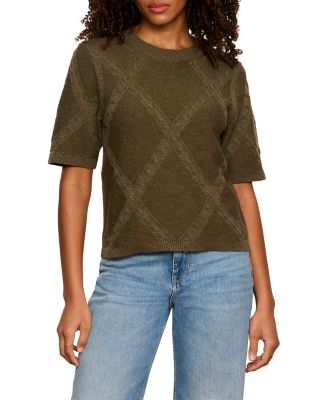 Diamond Stitch Sweater Tee