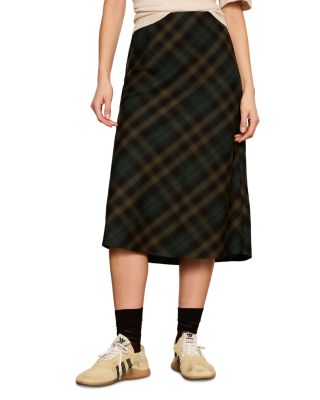 Favorite Plaid Midi Slip Skirt