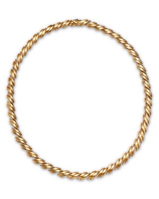 18K Yellow Gold San Marco Link Collar Necklace, 17"