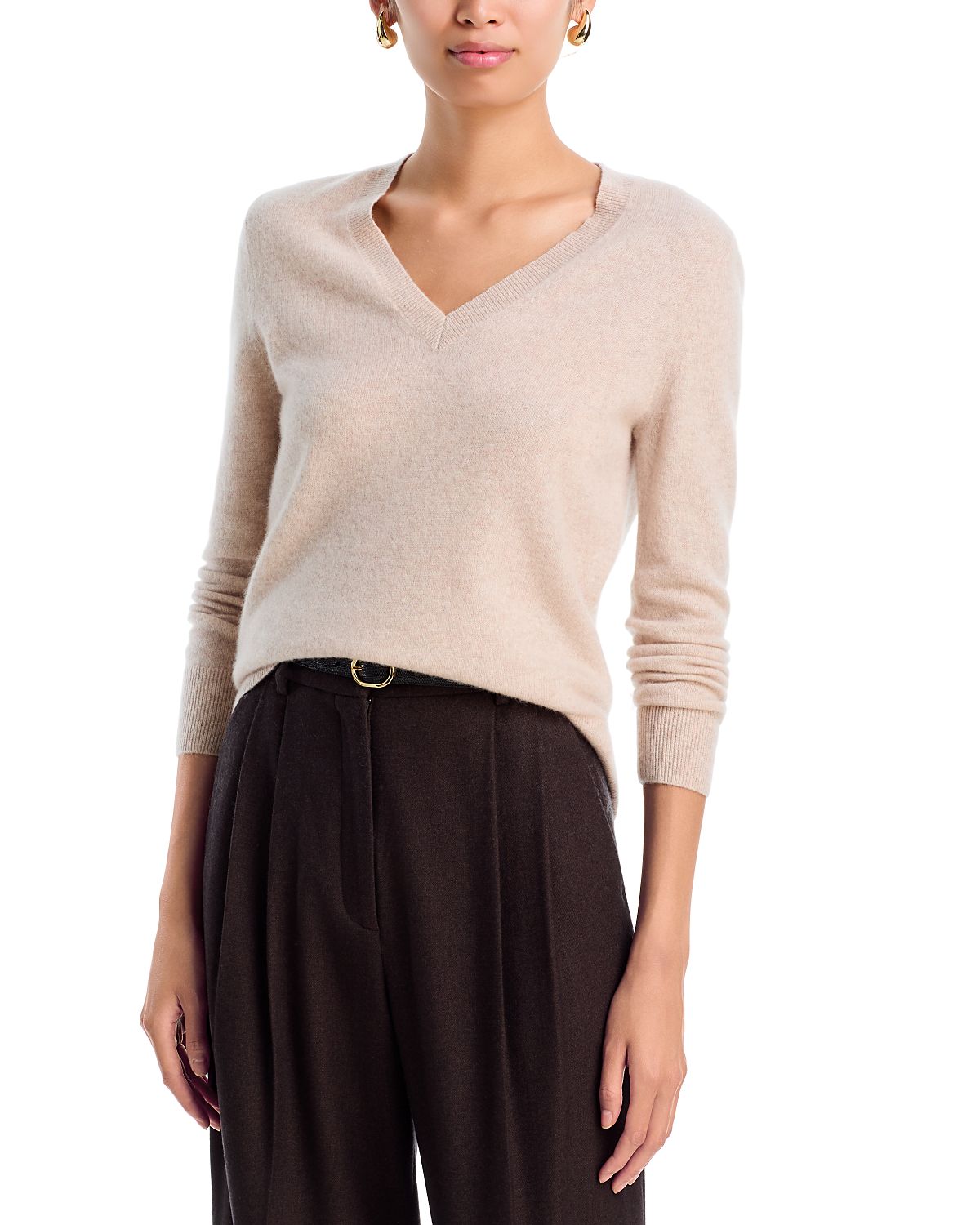 C by Bloomingdale's Cashmere Cashmere V Neck Sweater - Exclusive
