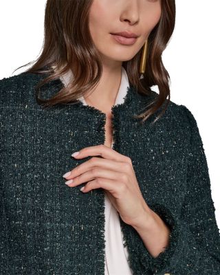 Fringe Trim Open Front Jacket - thumbnail 7