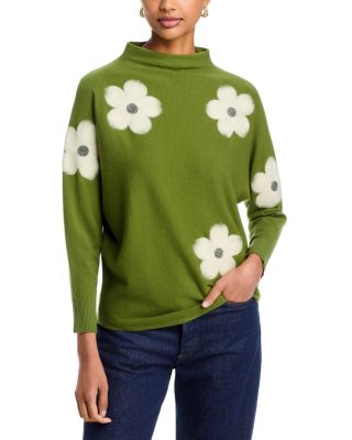 Sioni Embroidered Funnel Neck Sweater