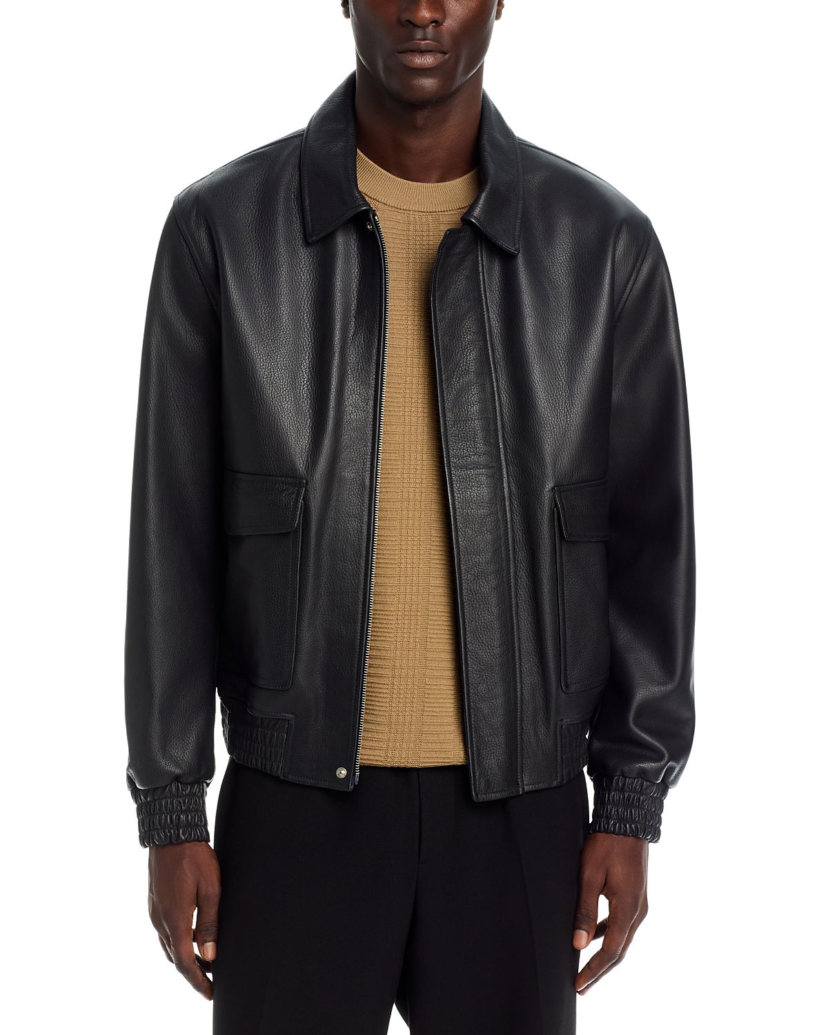 Arma Bari Matte Vintage Leather Jacket