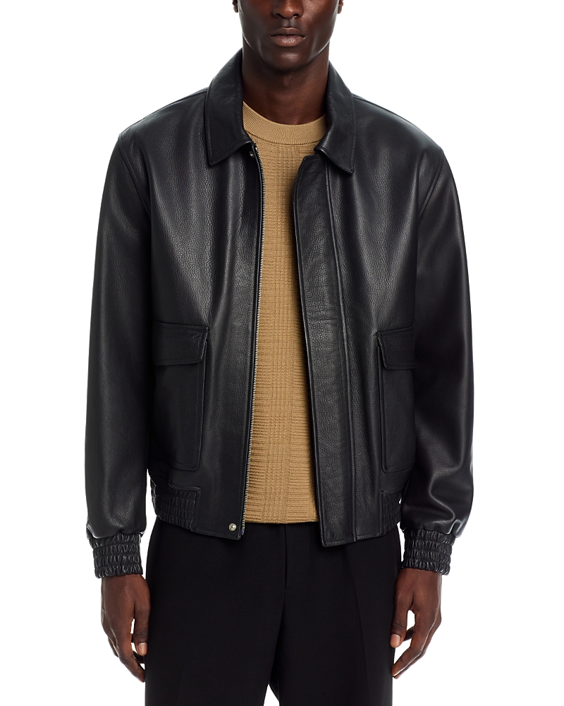 Arma Bari Matte Vintage Leather Jacket
