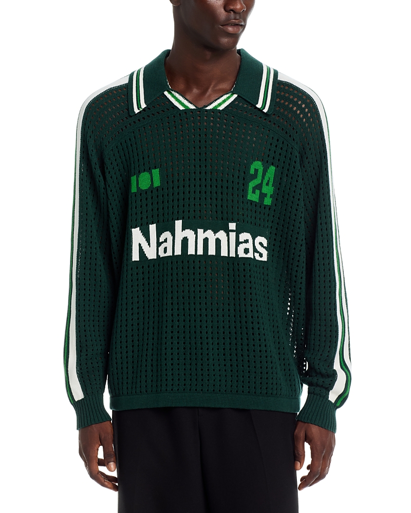 Nahmias Relaxed Logo Cotton Soccer Jersey