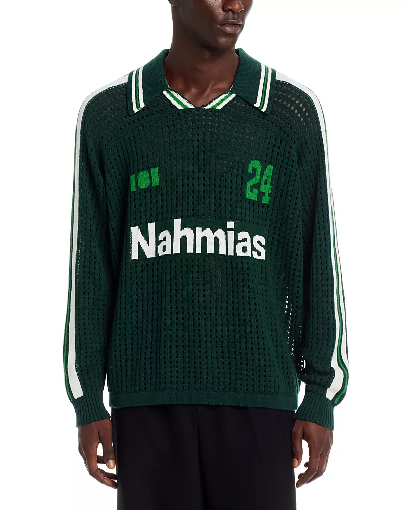 Nahmias Relaxed Logo Cotton Soccer Jersey