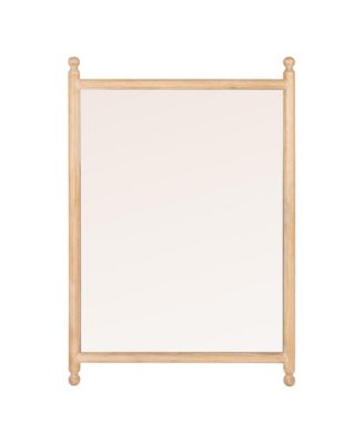  Rectangular Wall Mirror with Wood Dowel Frame
