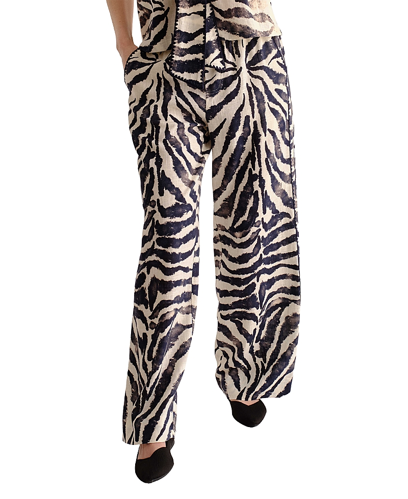 Cartolina Mia Wide-Leg Linen Pant