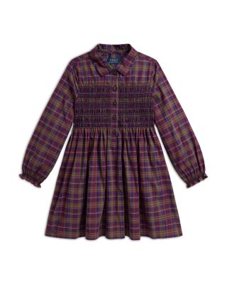 Girls' Floral Cotton Poplin Shirtdress - Little Kid