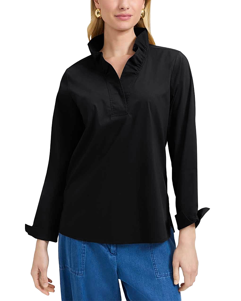 Foxcroft Tammy Long Sleeve Popover Top
