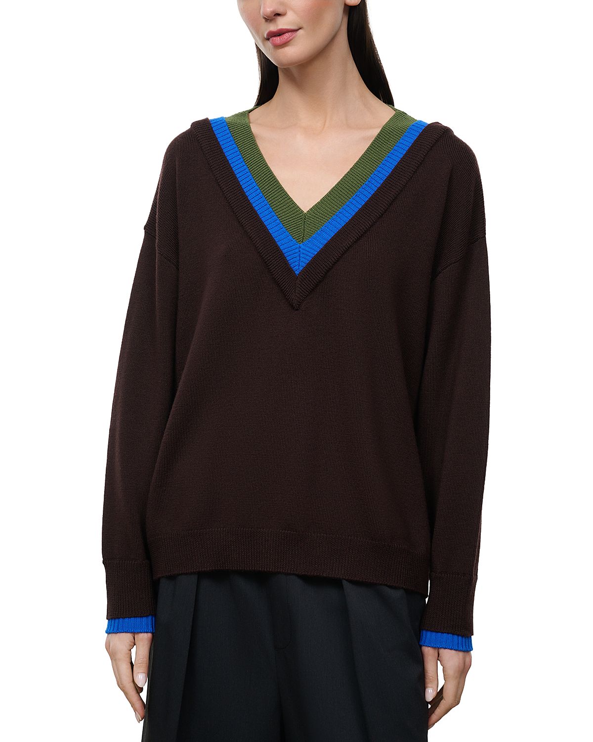 Staud Norman V Neck Sweater