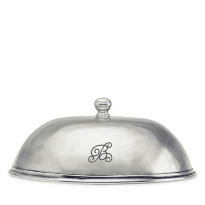 Pewter Engraved Large Cloche