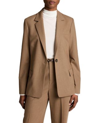 Single Button Back Slit Blazer