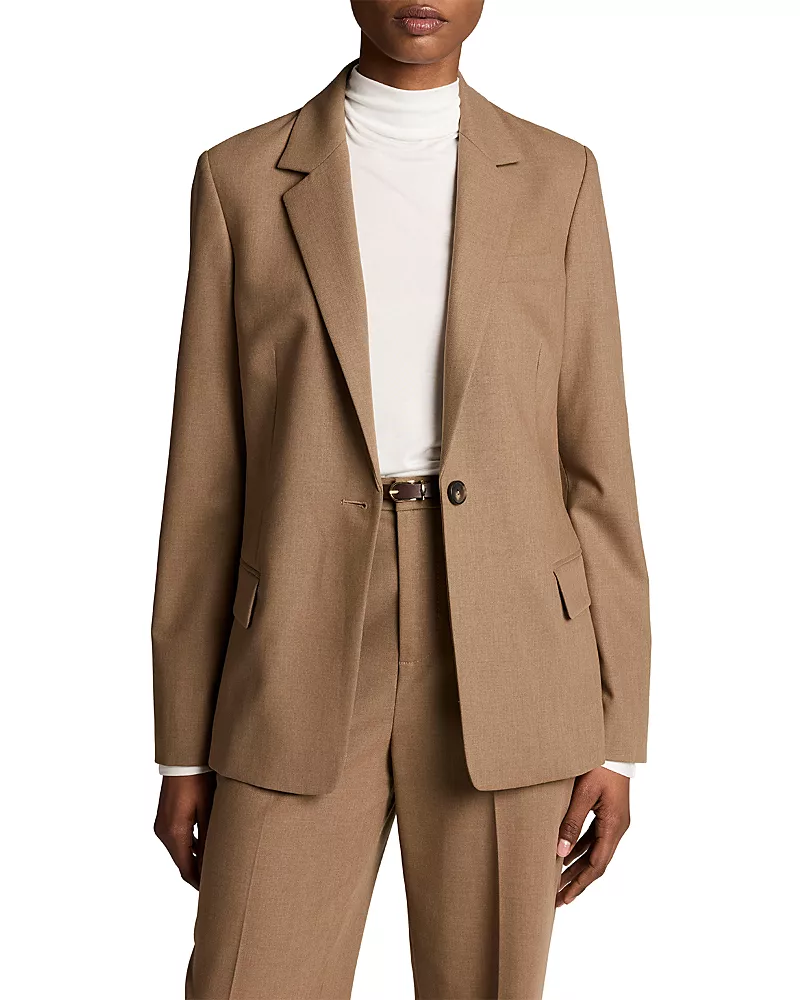 Vince Single Button Back Slit Blazer
