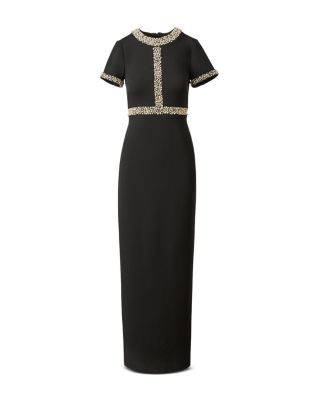 Embellished Crepe Gown - thumbnail 6