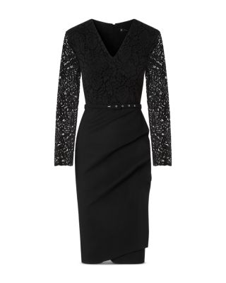 Chiara Boni La Petite Robe Maode Lace Bodice V Neck Dress
