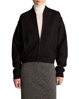 Ponte Knit Bomber Jacket