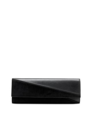 Hex Leather & Suede Clutch