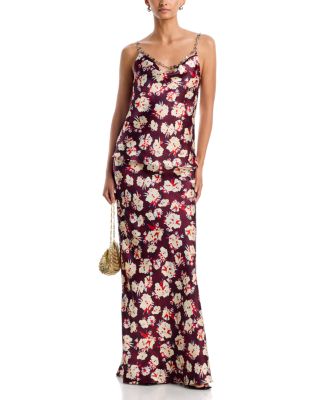 Printed Silk Top & Maxi Skirt