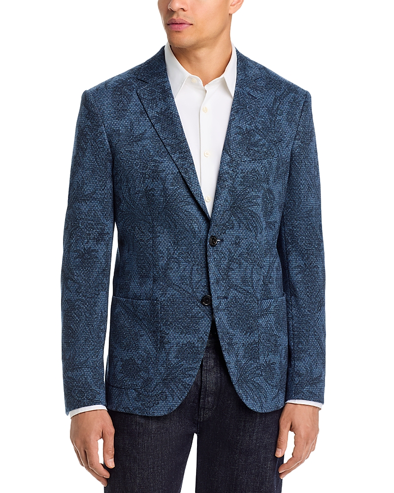 Etro Regular Fit Printed Paisley Cotton Blend Jacket