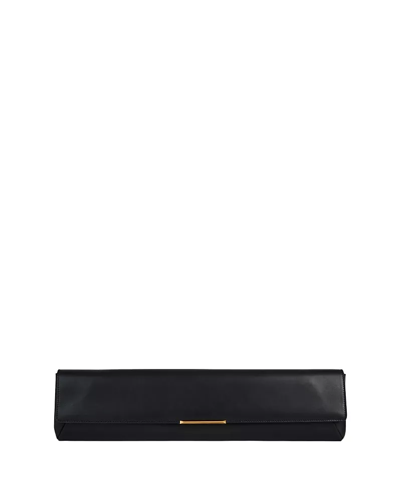 Balmain Long Clutch Bag in Smooth Leather