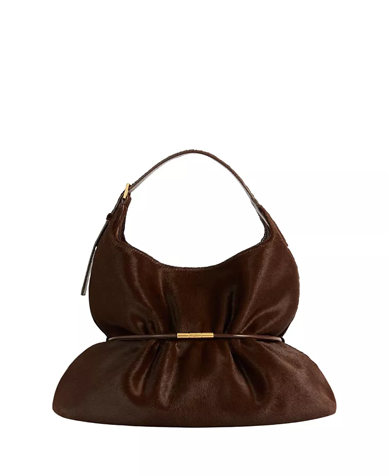 Balmain Sphynx Medium Bag in Pony-Effect Leather