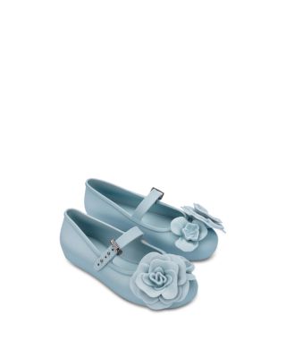 Mini Melissa Girls' Soft Petals Ballet Flats - Little Kid, Big Kid