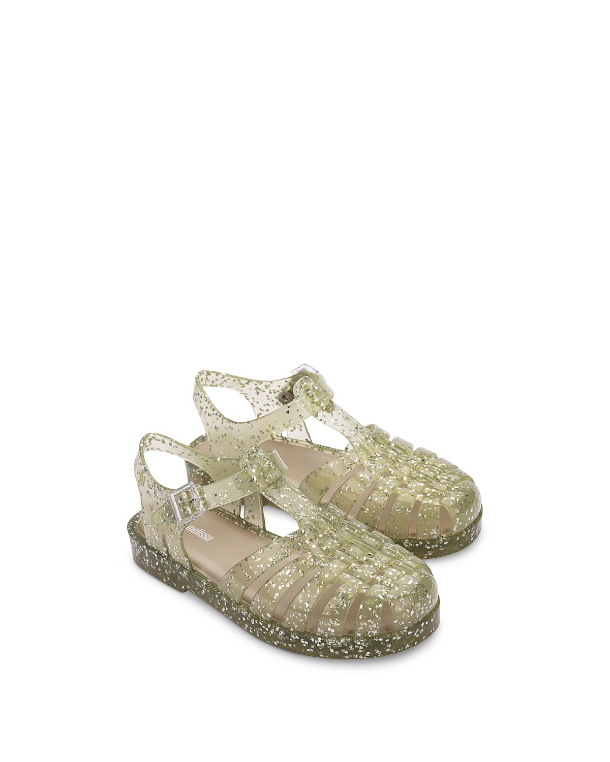 Mini Melissa Girls Possession Shiny Elements Ii Jelly Sandals - Little Kid, Big Kid