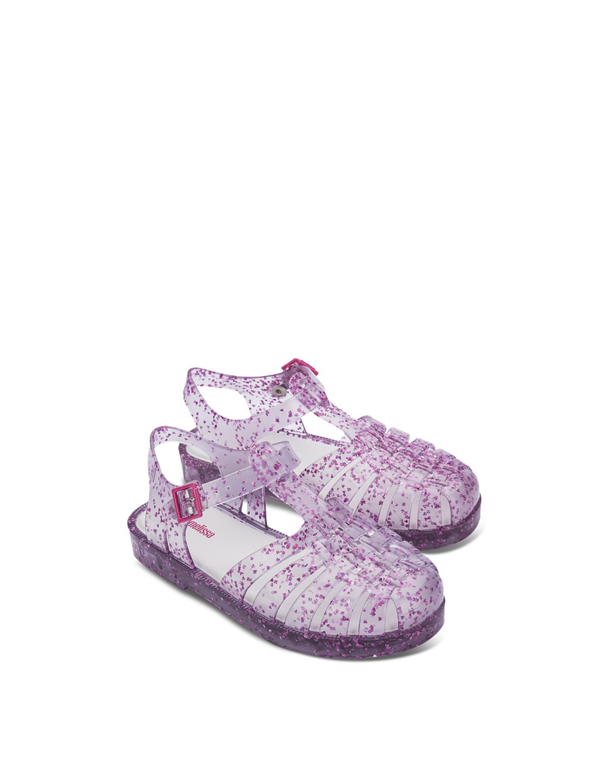Mini Melissa Girls Possession Shiny Elements Ii Jelly Sandals - Little Kid, Big Kid