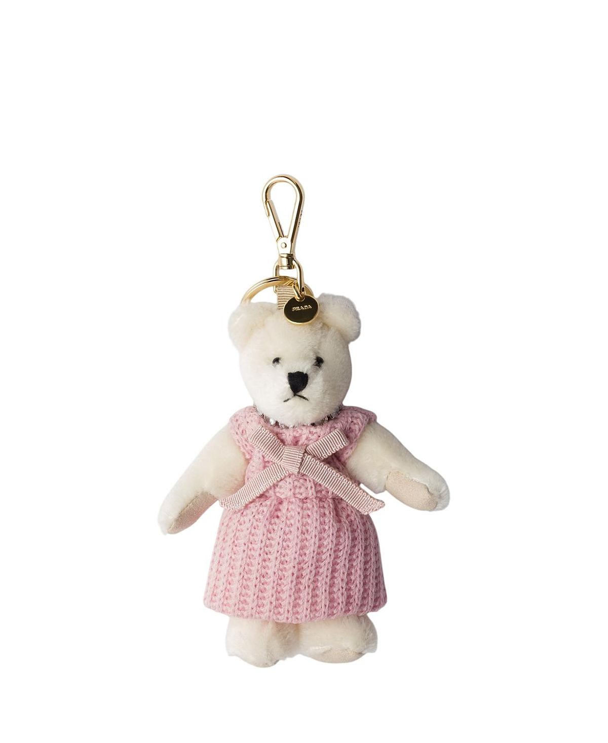 Prada Teddy Bear Keychain Charm