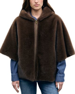 Amel Faux Fur Cape Coat