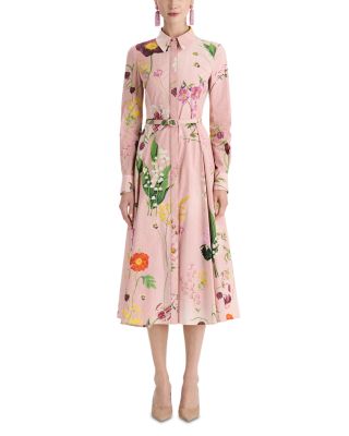 Collared Mixed Botanical Dress
