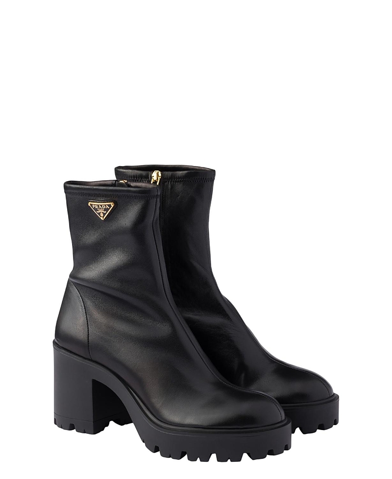 Prada Women's Stretch Nappa Leather Booties