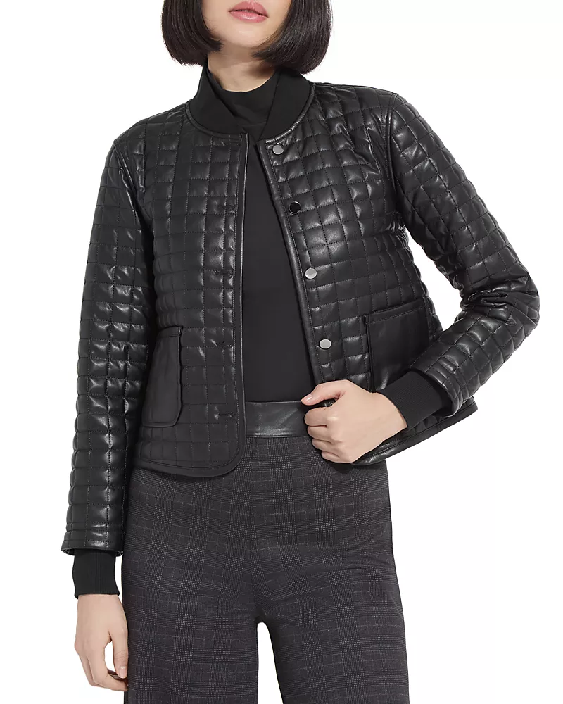 Lysse Agnes Quilted Faux Leather Jacket