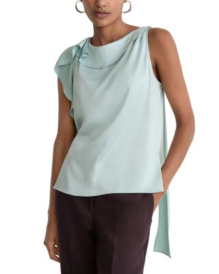 Hanna Satin Asymmetric Top