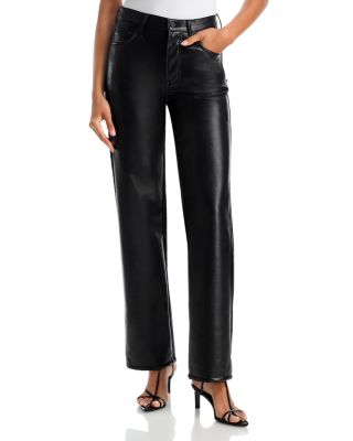 Mother The Rambler Sneak Straight Jeans in Black