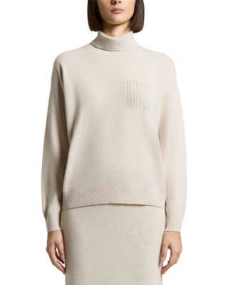 Wool Silk & Cashmere Turtleneck Sweater