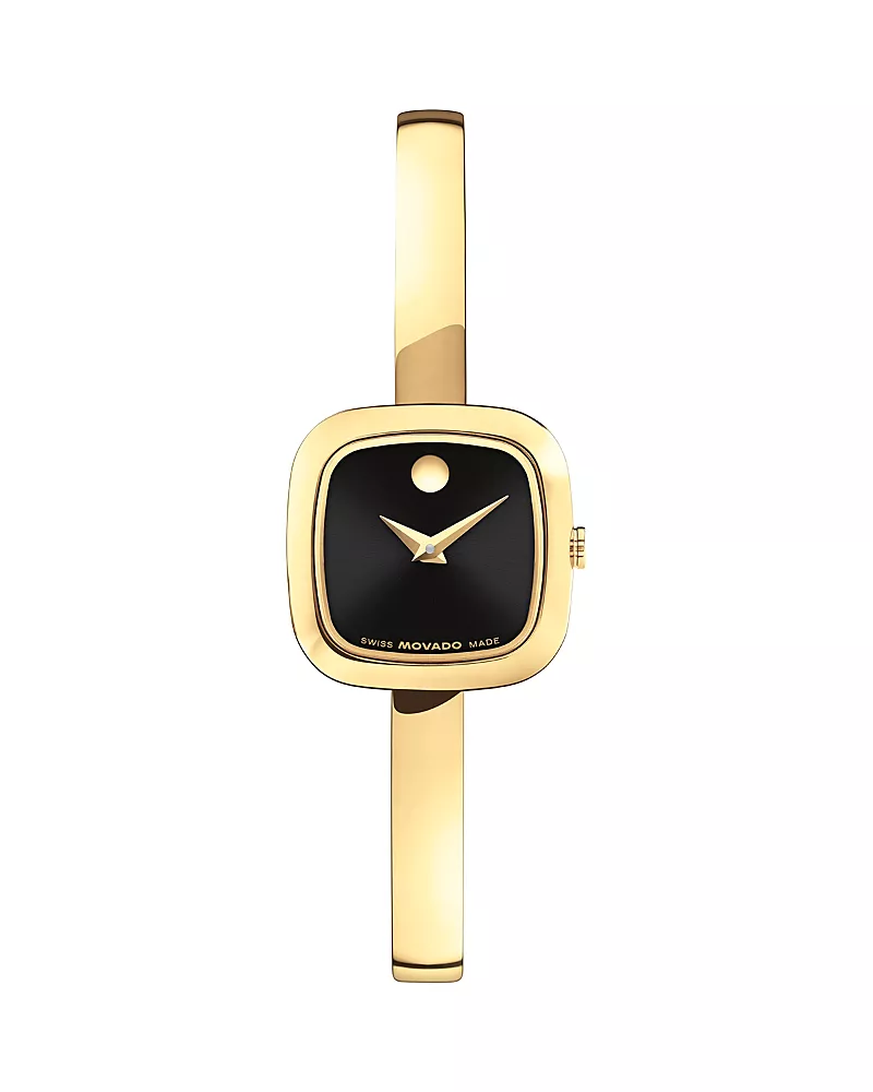 Movado Museum Bangle Cushion Watch, 22mm x 27mm