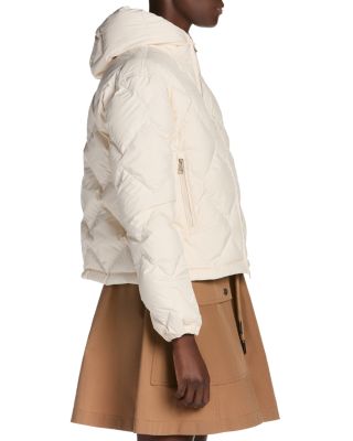Arvouinne Hooded Triangle Quilted Short Down Jacket - thumbnail 6