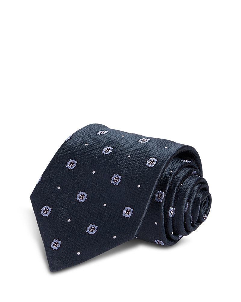 Boss Silk Classic Dot Grid Tie · OS