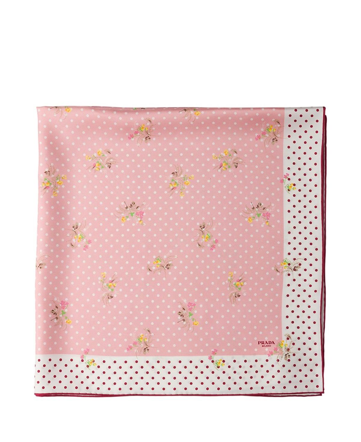 Prada Printed Silk Twill Scarf, 90 X 90 Cm