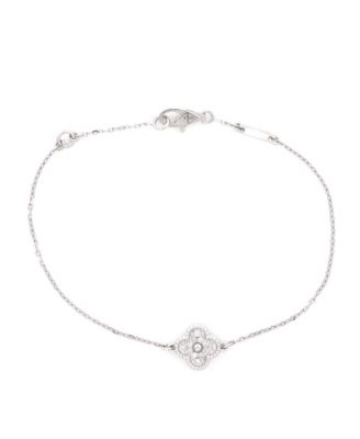  Sweet Alhambra Bracelet 18K White Gold and Diamonds