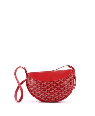   Hirondelle Shoulder Bag Coated Canvas and Leather