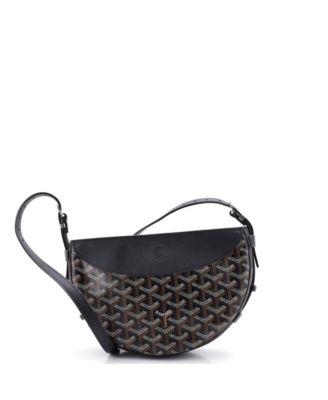  Hirondelle Shoulder Bag Coated Canvas and Leather