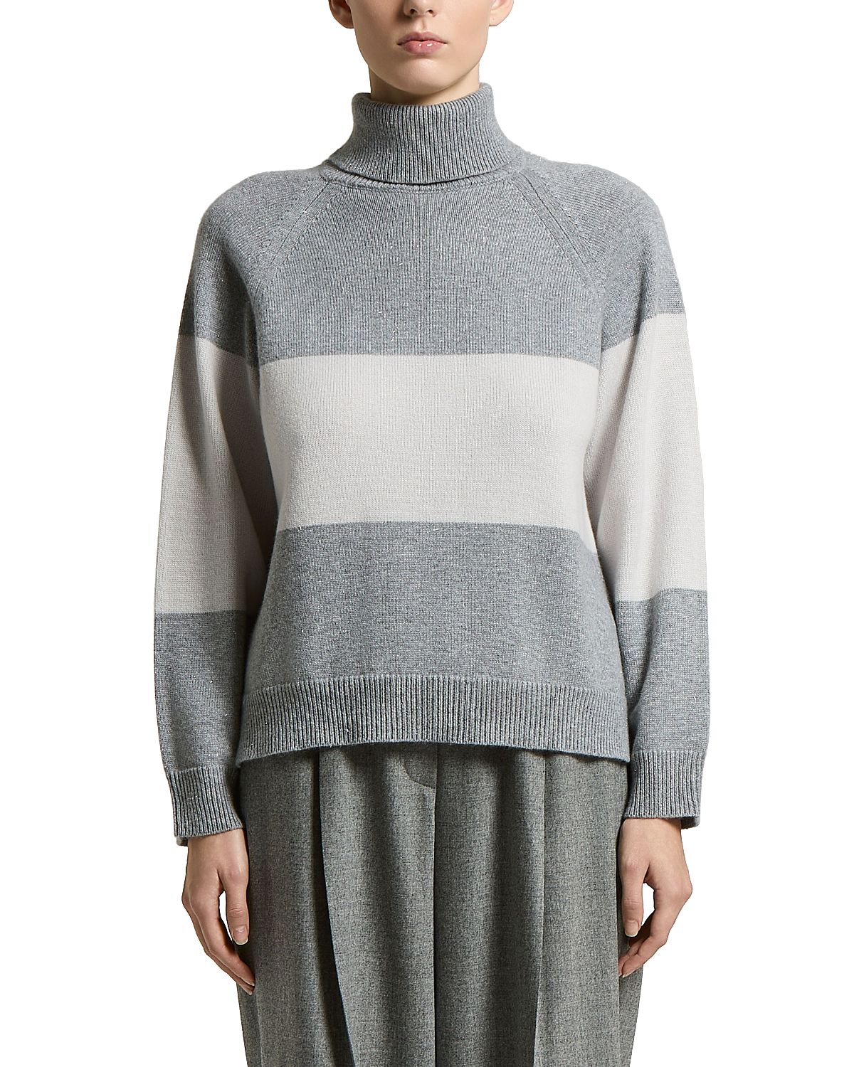 Peserico Wool Viscose Blend Turtleneck Sweater