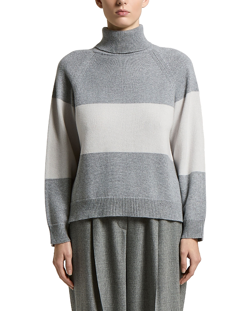 Peserico Wool Viscose Blend Turtleneck Sweater