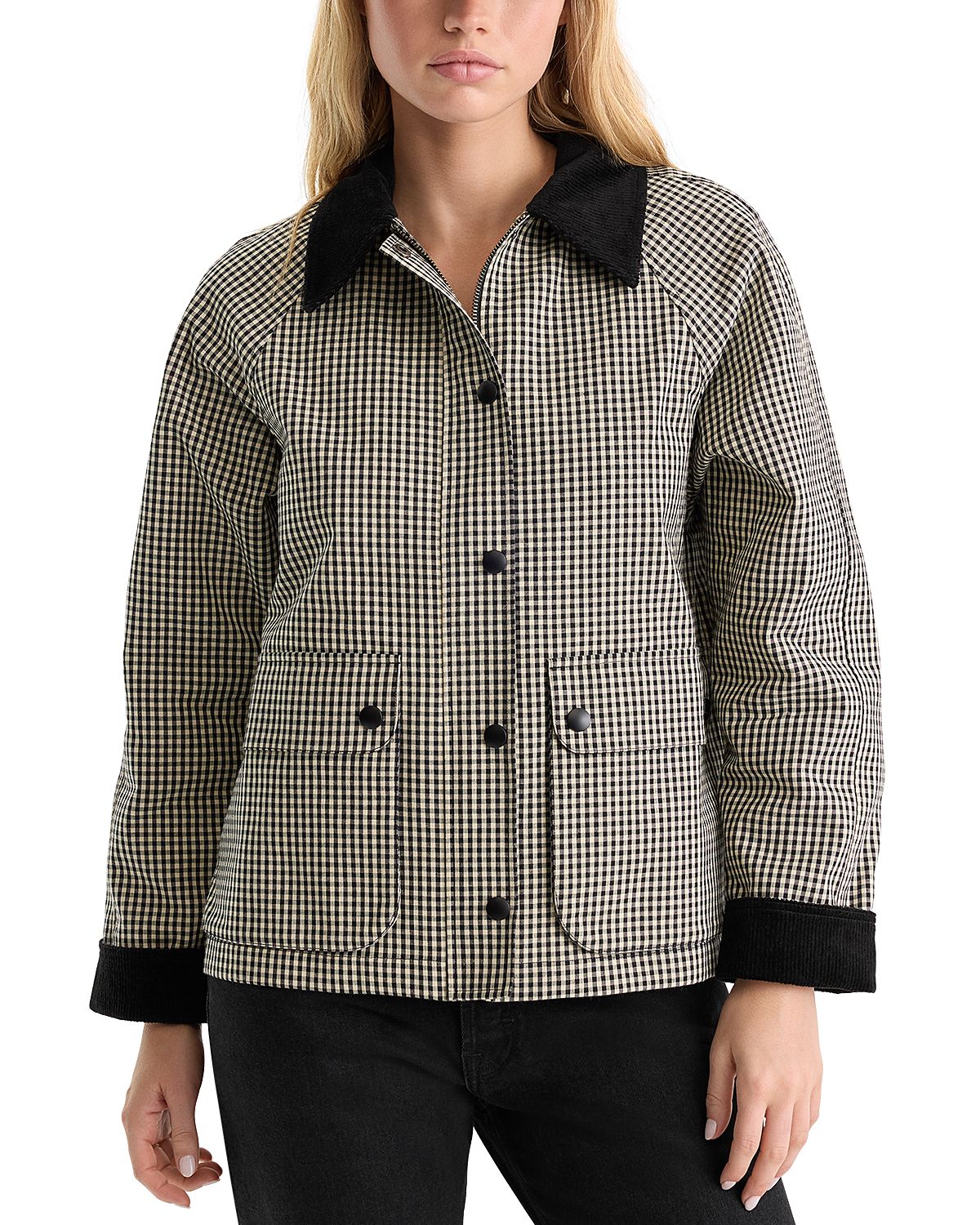 Good American The Heritage Gingham Jacket