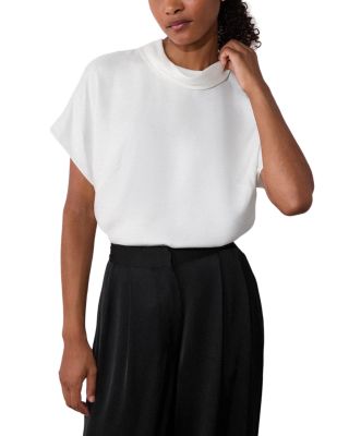 Whistles Seamed Funnel Neck Top