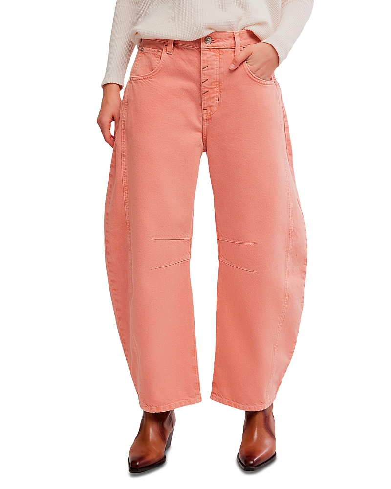 Free People We The Free Good Luck Mid Rise Barrel Jeans