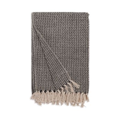 Leon Houndstooth Oversized Throw Blanket